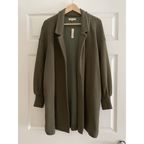 🌙 HP Madewell Piqué Relaxed Cardigan Coat - Picture 4 of 5